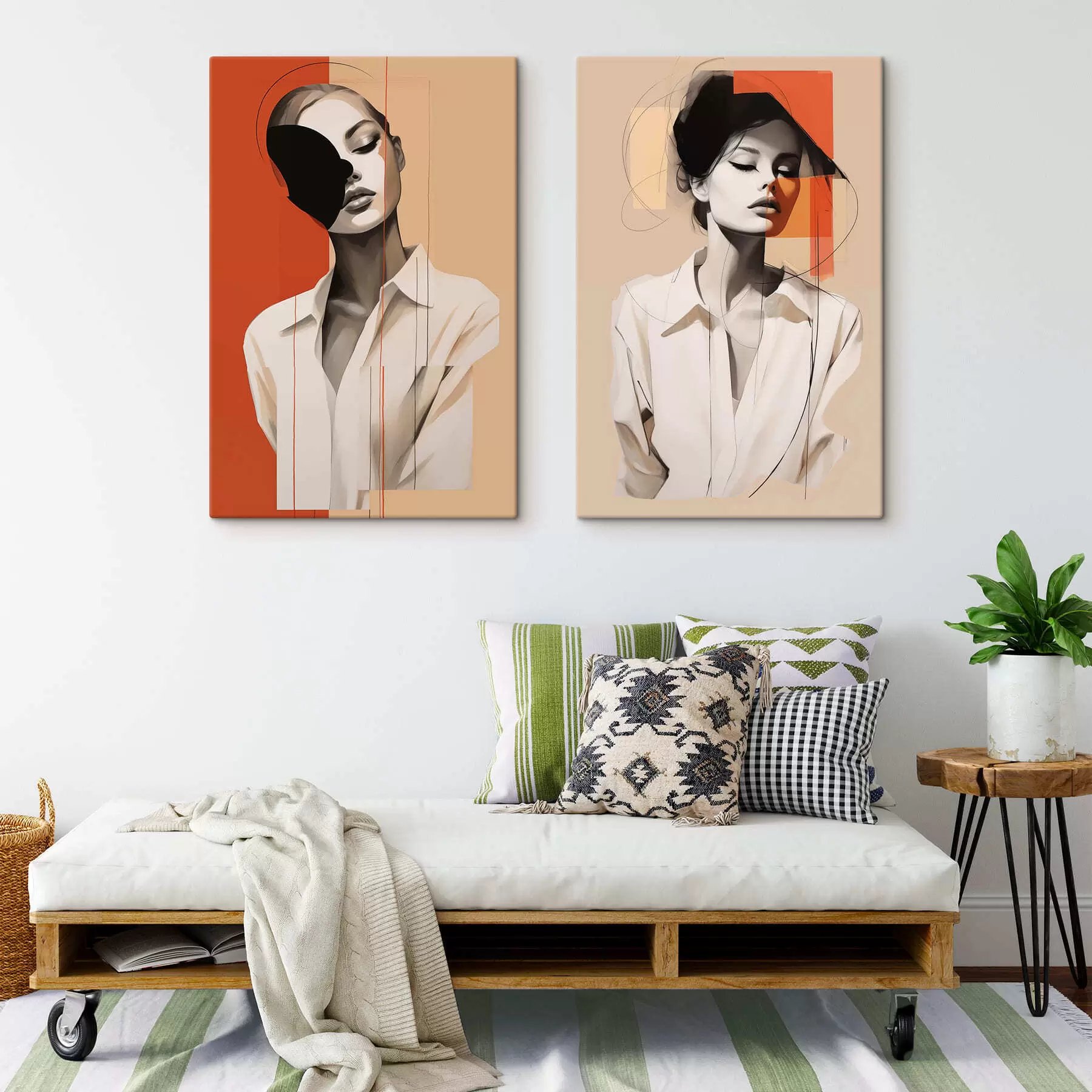 murales de pared Resumen: Equilibrio femenino m30508