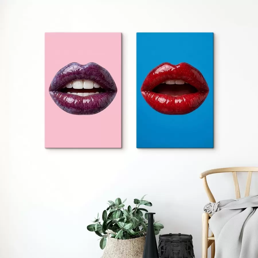 murales de pared Labios de colores vivos m30514
