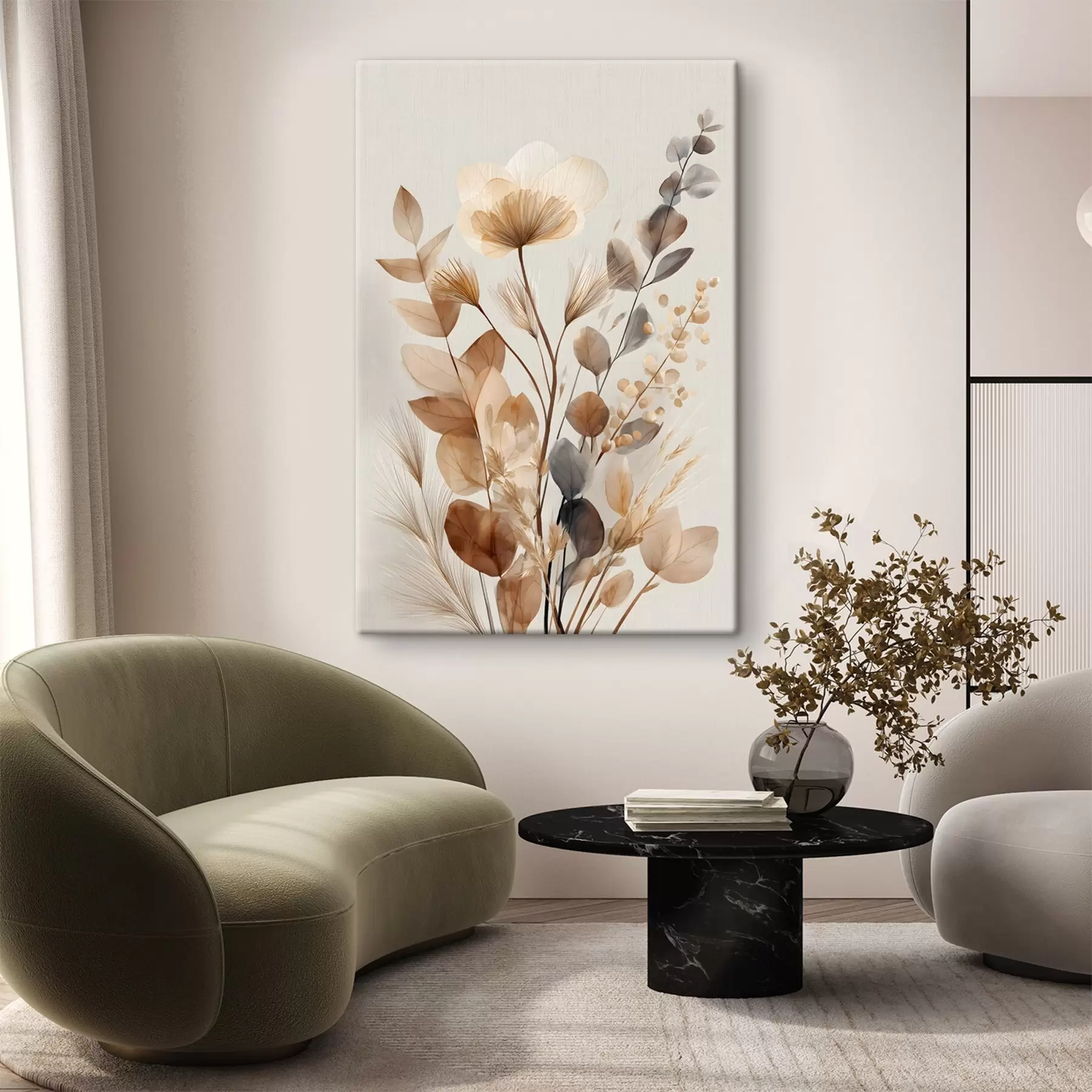 murales de pared Flores secas s49234