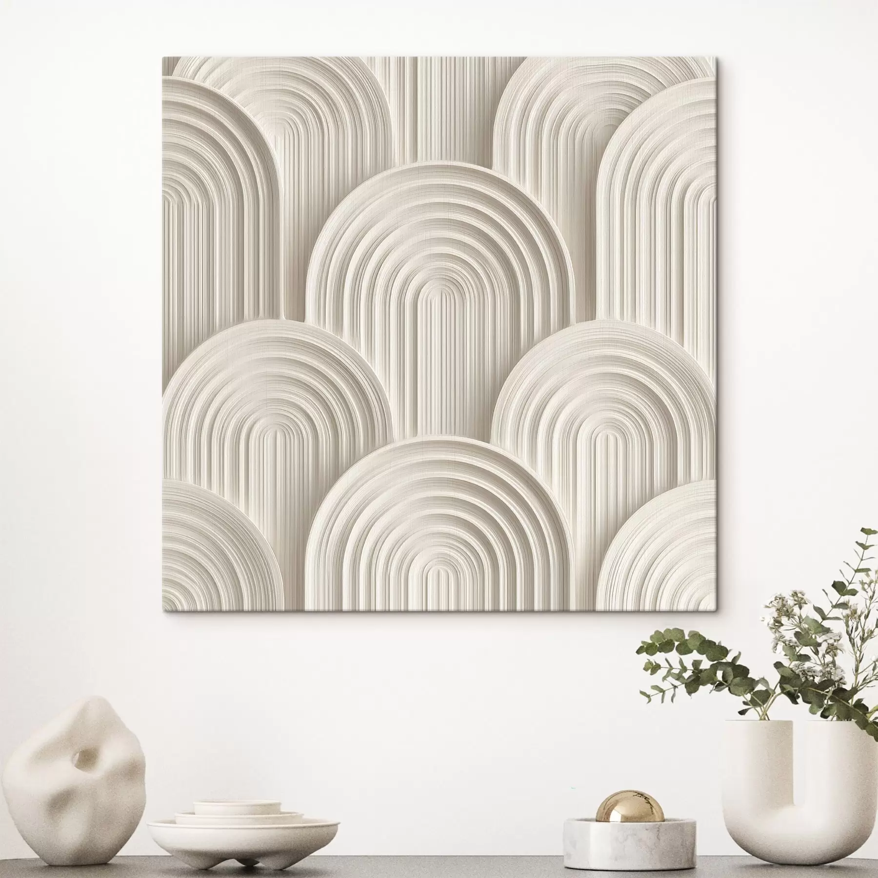 murales de pared Arcos decorativos en estilo bajorrelieve s49243