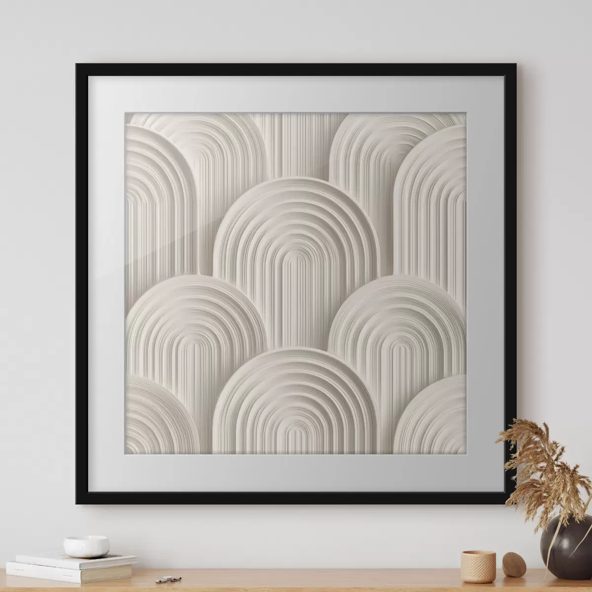 Poster Arcos decorativos en estilo bajorrelieve f49243
