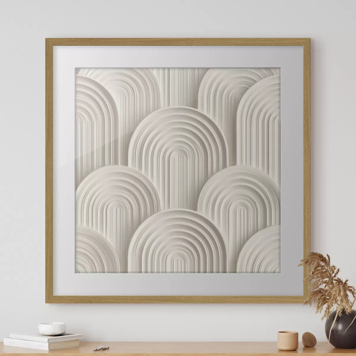 Poster Arcos decorativos en estilo bajorrelieve f49243