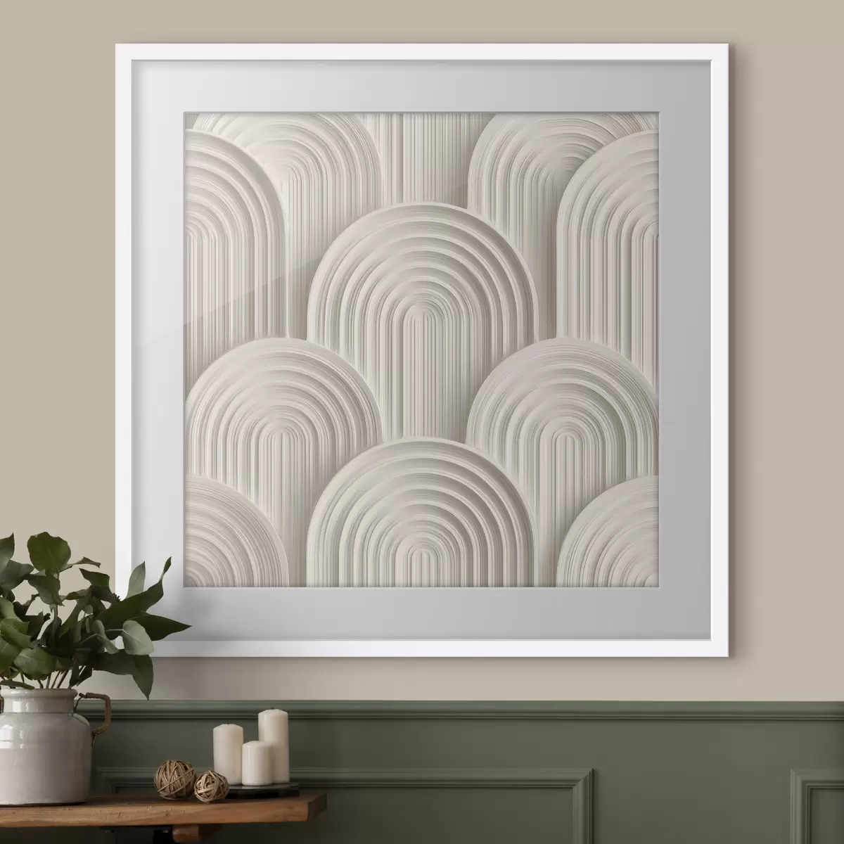 Poster Arcos decorativos en estilo bajorrelieve f49243