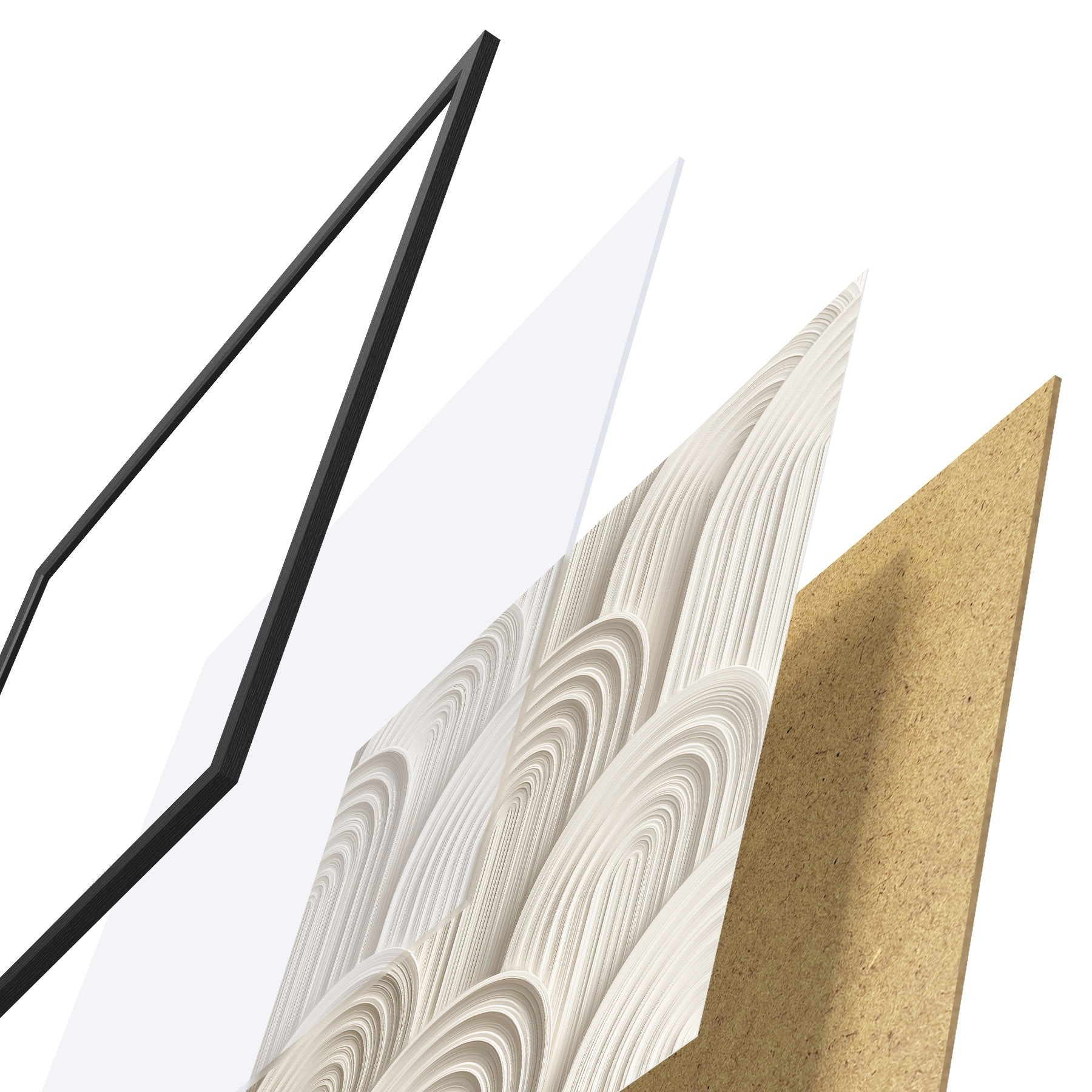 Poster Arcos decorativos en estilo bajorrelieve f49243