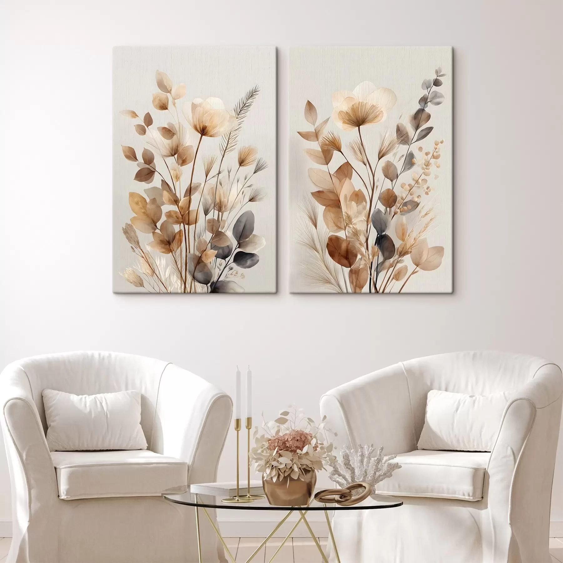 murales de pared Flores secas m30535