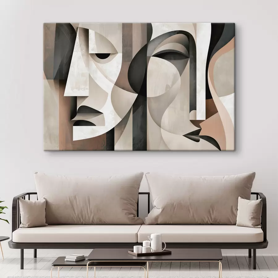 murales de pared Caras abstractas s49344
