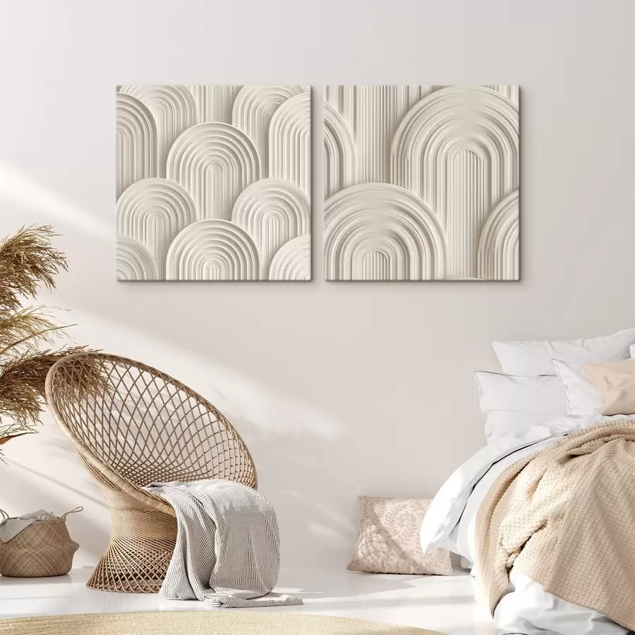 murales de pared Arcos decorativos en estilo bajorrelieve m30540