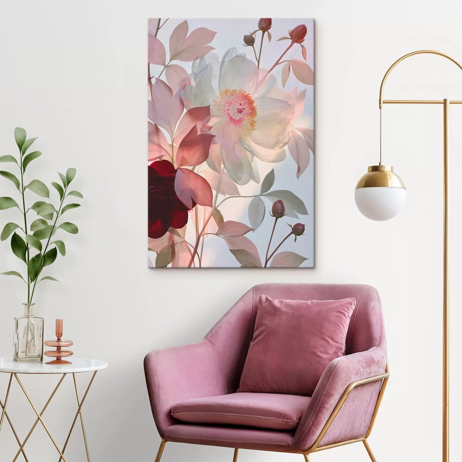 murales de pared Flores con capullos s49366