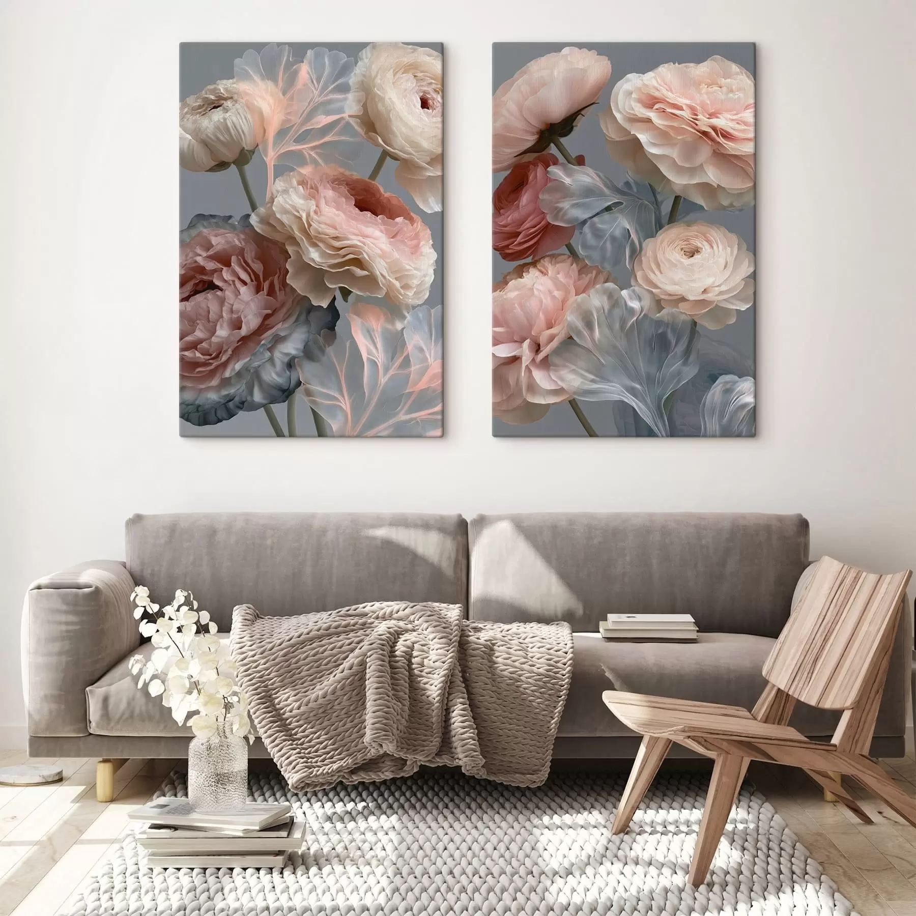 murales de pared Un ramo de flores abstractas m30527