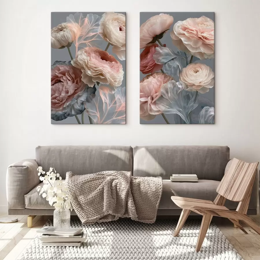 murales de pared Un ramo de flores abstractas m30527