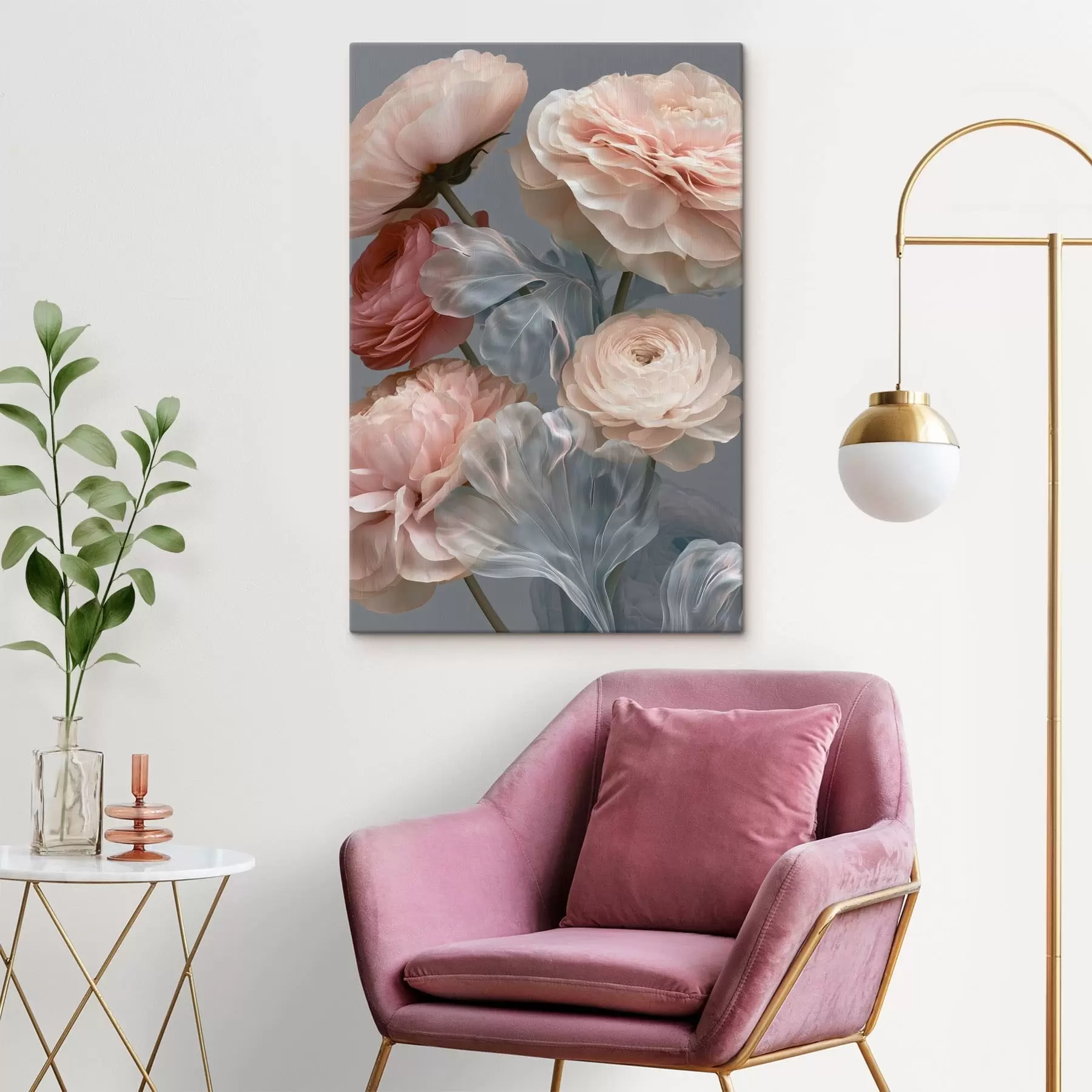 murales de pared Un ramo de flores abstractas s49367