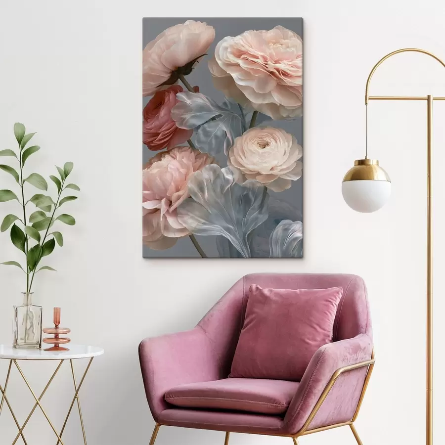 murales de pared Un ramo de flores abstractas s49367