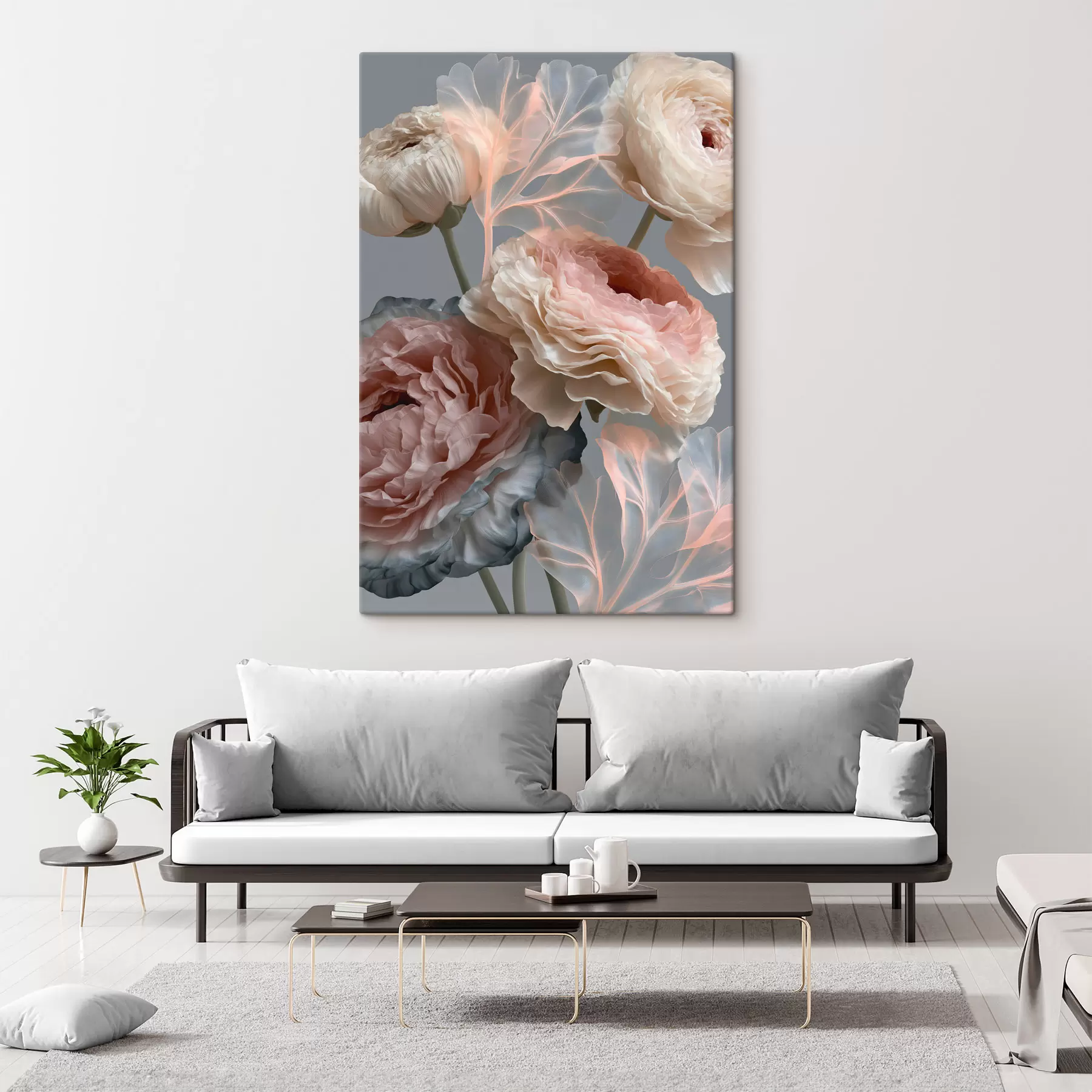 murales de pared Un ramo de flores abstractas s49368
