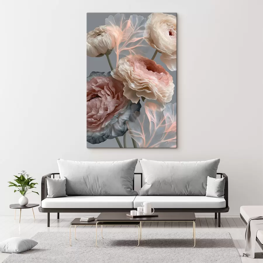 murales de pared Un ramo de flores abstractas s49368