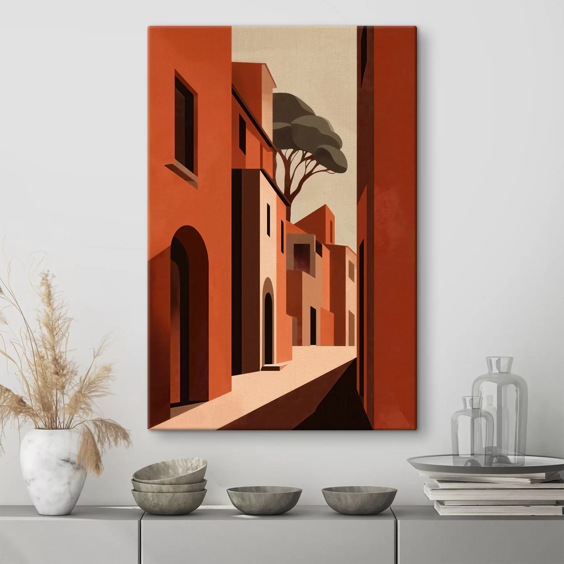 murales de pared Calle estrecha s49436