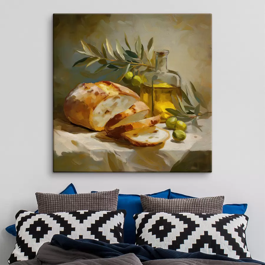 murales de pared Pan y aceite de oliva s49529