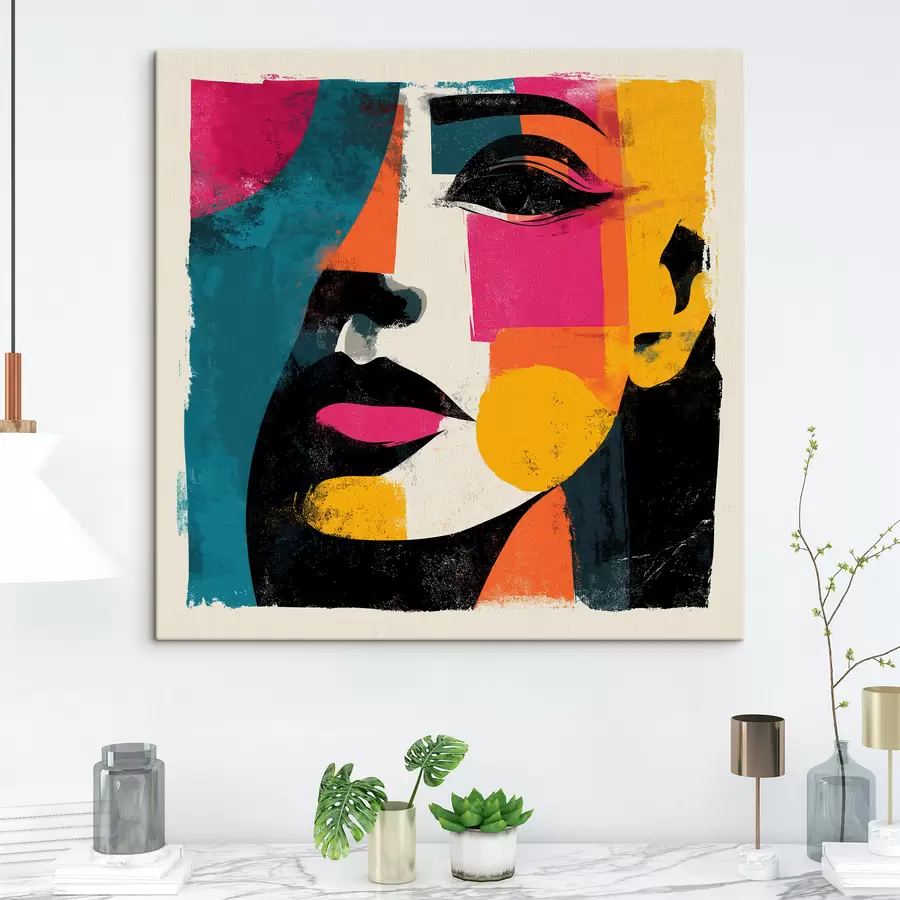 murales de pared Un rostro abstracto s49544