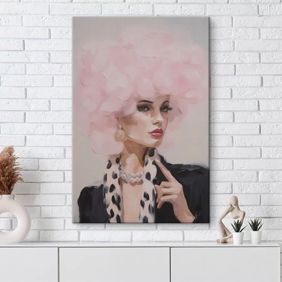 murales de pared Cuadro de imitación de una mujer elegante s49509