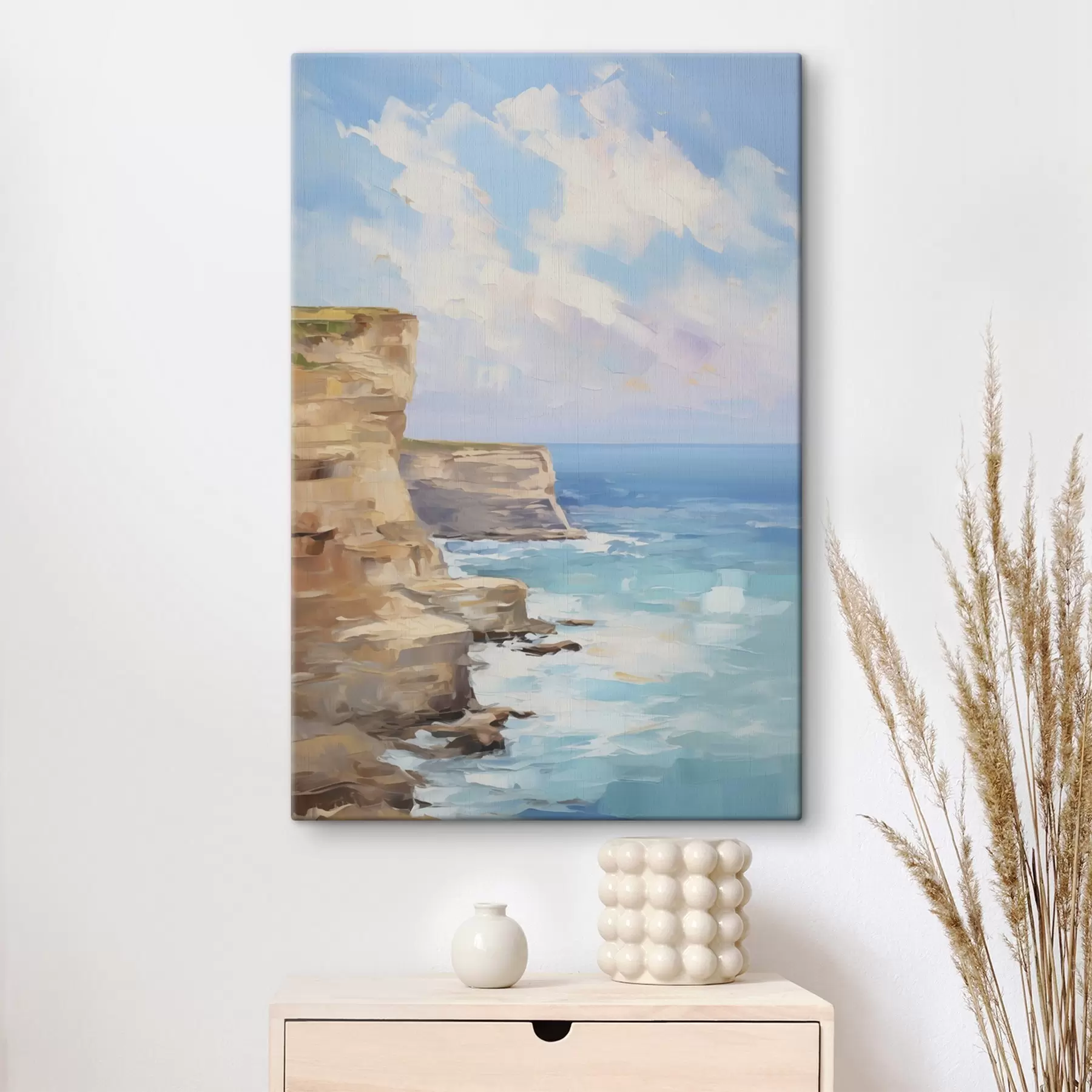 murales de pared Rocas junto al mar: imitación de un cuadro s49512