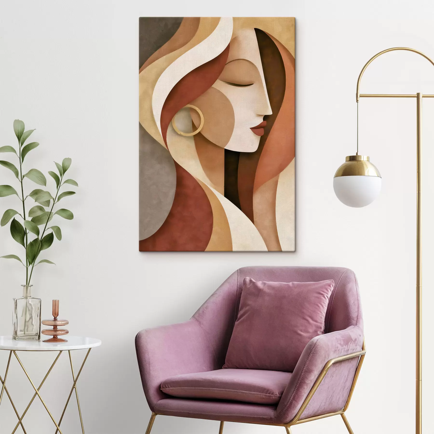 murales de pared Cara abstracta s49621