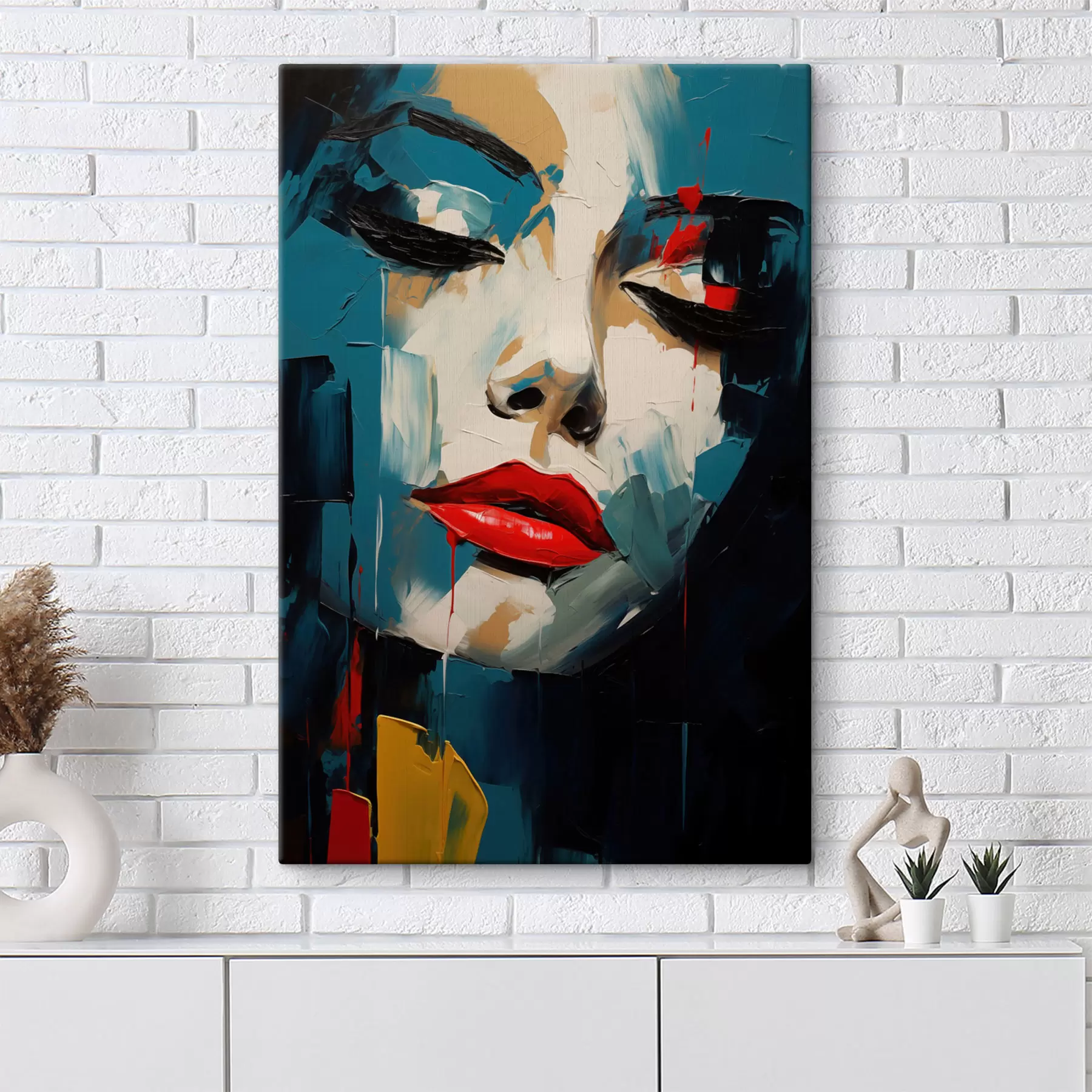 murales de pared Retrato abstracto s49627