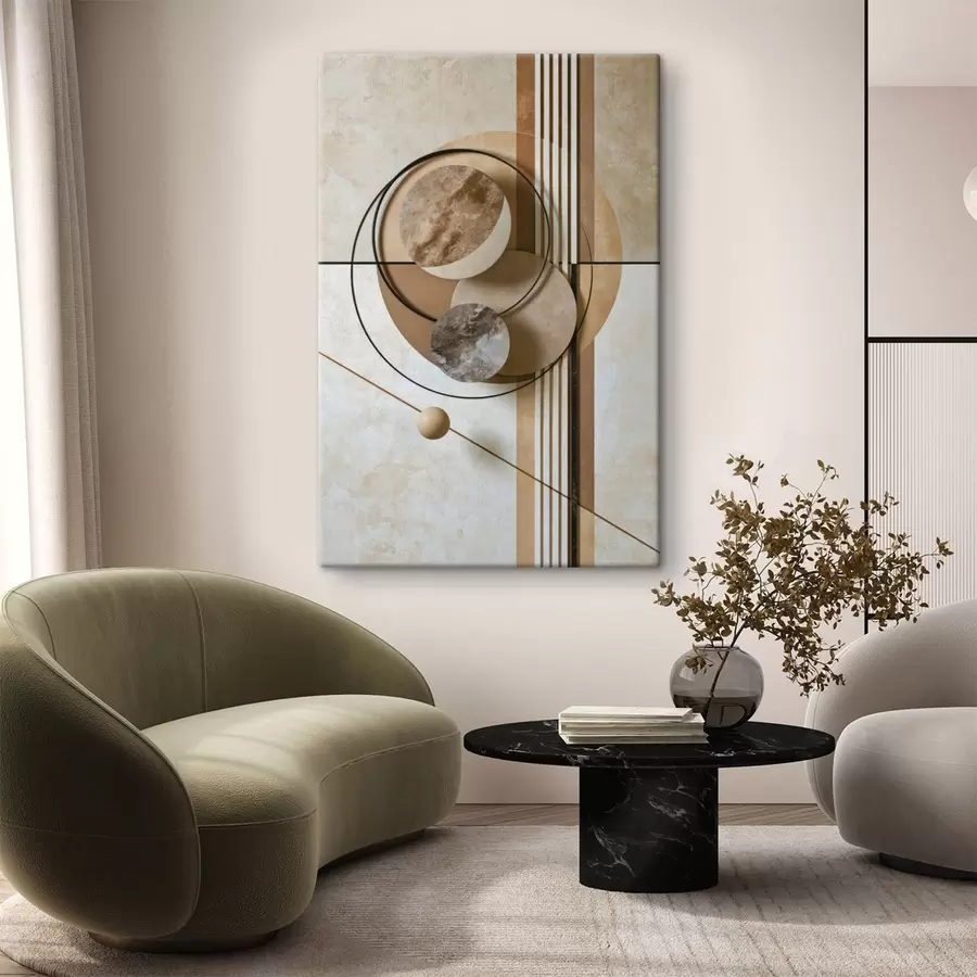 murales de pared Una composición con círculos s49517