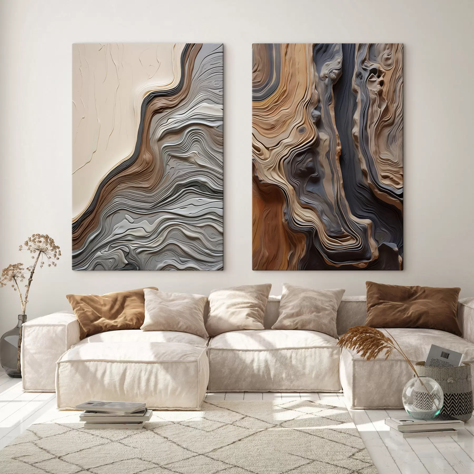 murales de pared Composición en madera m30611
