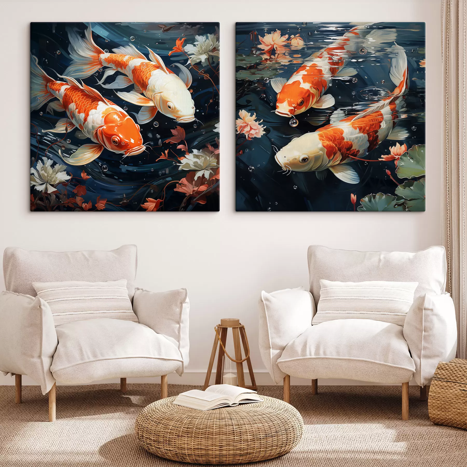 murales de pared Peces de colores m30644