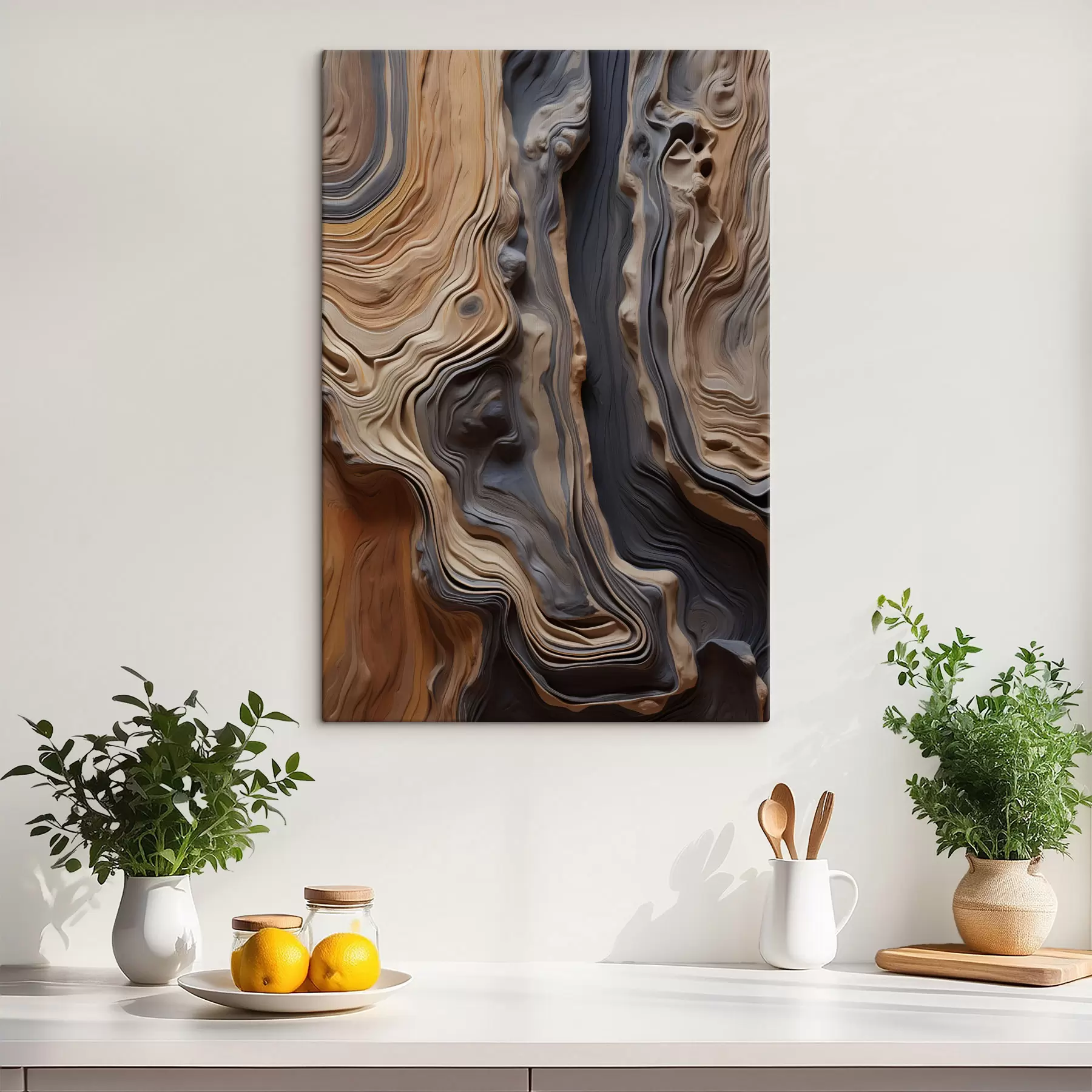 murales de pared Imitación de textura de madera s49571
