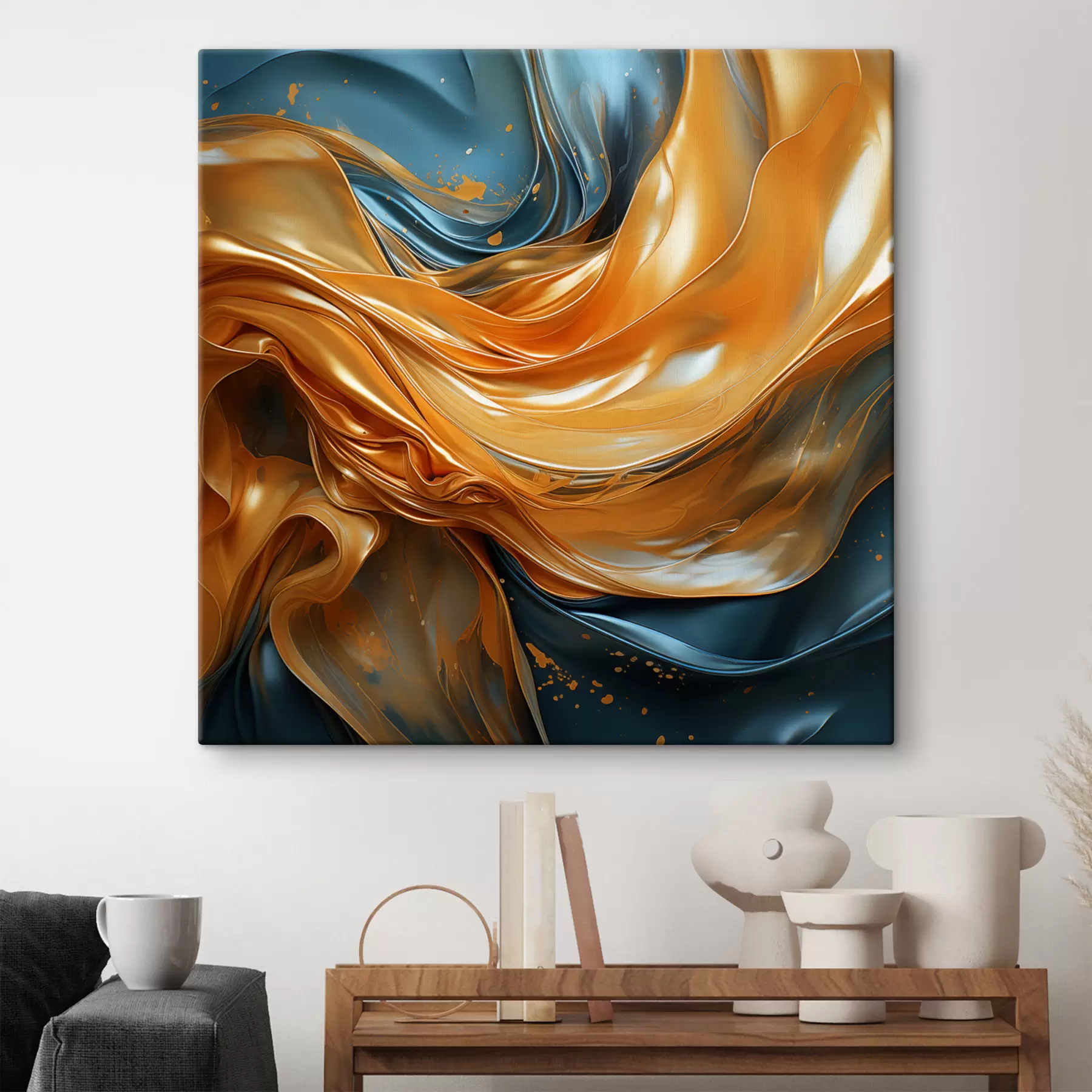 murales de pared Ondas abstractas s49657