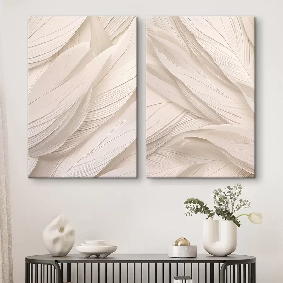 murales de pared Abstracción de ondas en beige m30604