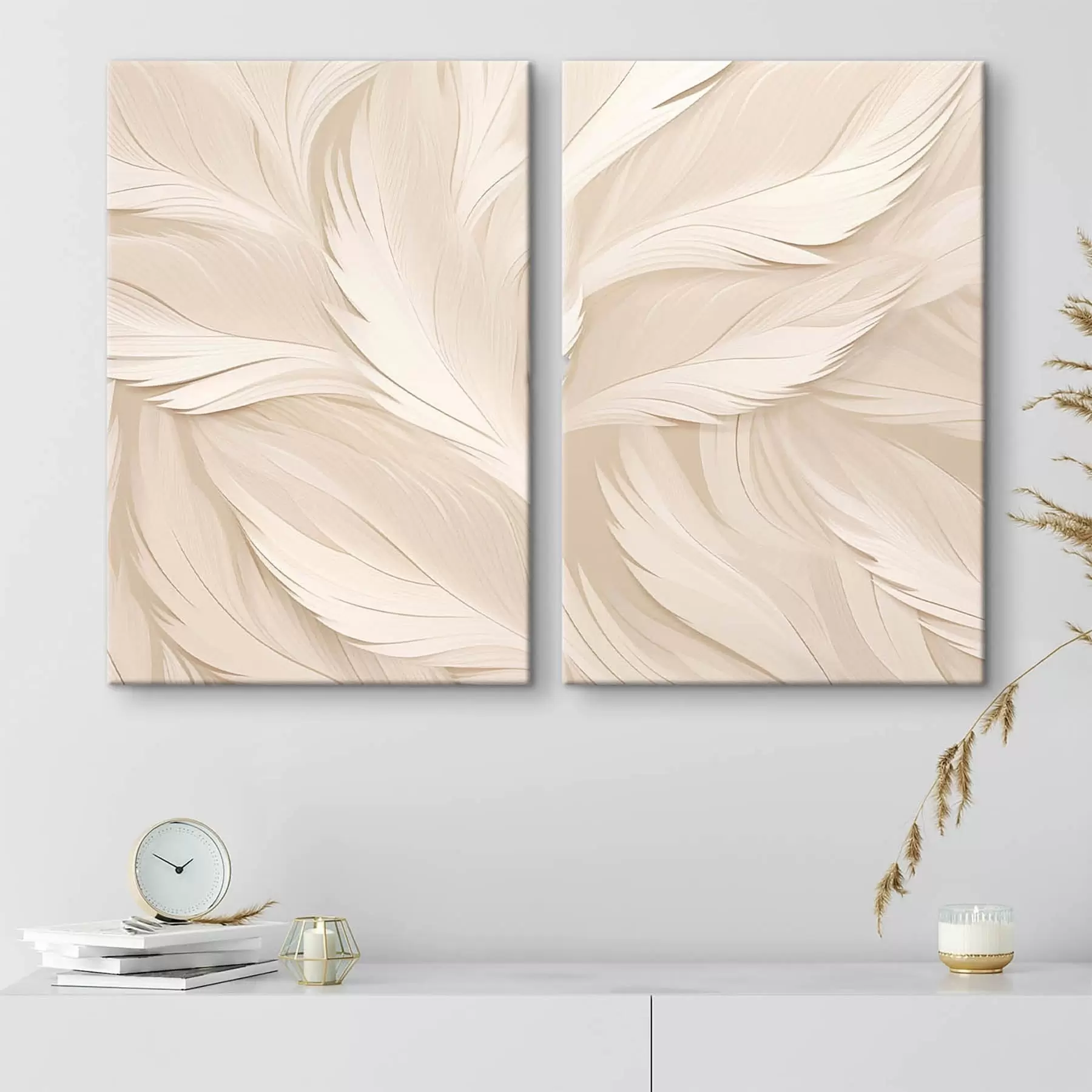 murales de pared Líneas volumétricas en color beige m30607
