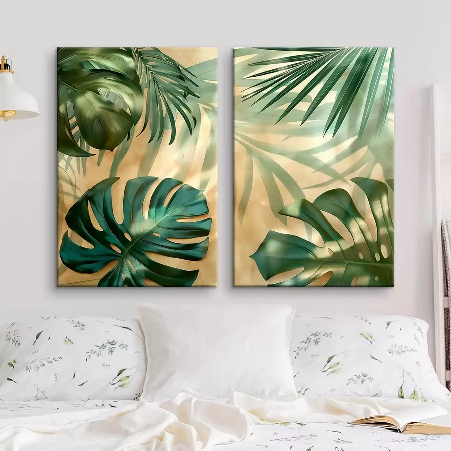 murales de pared Hojas de monstera tropical m30609