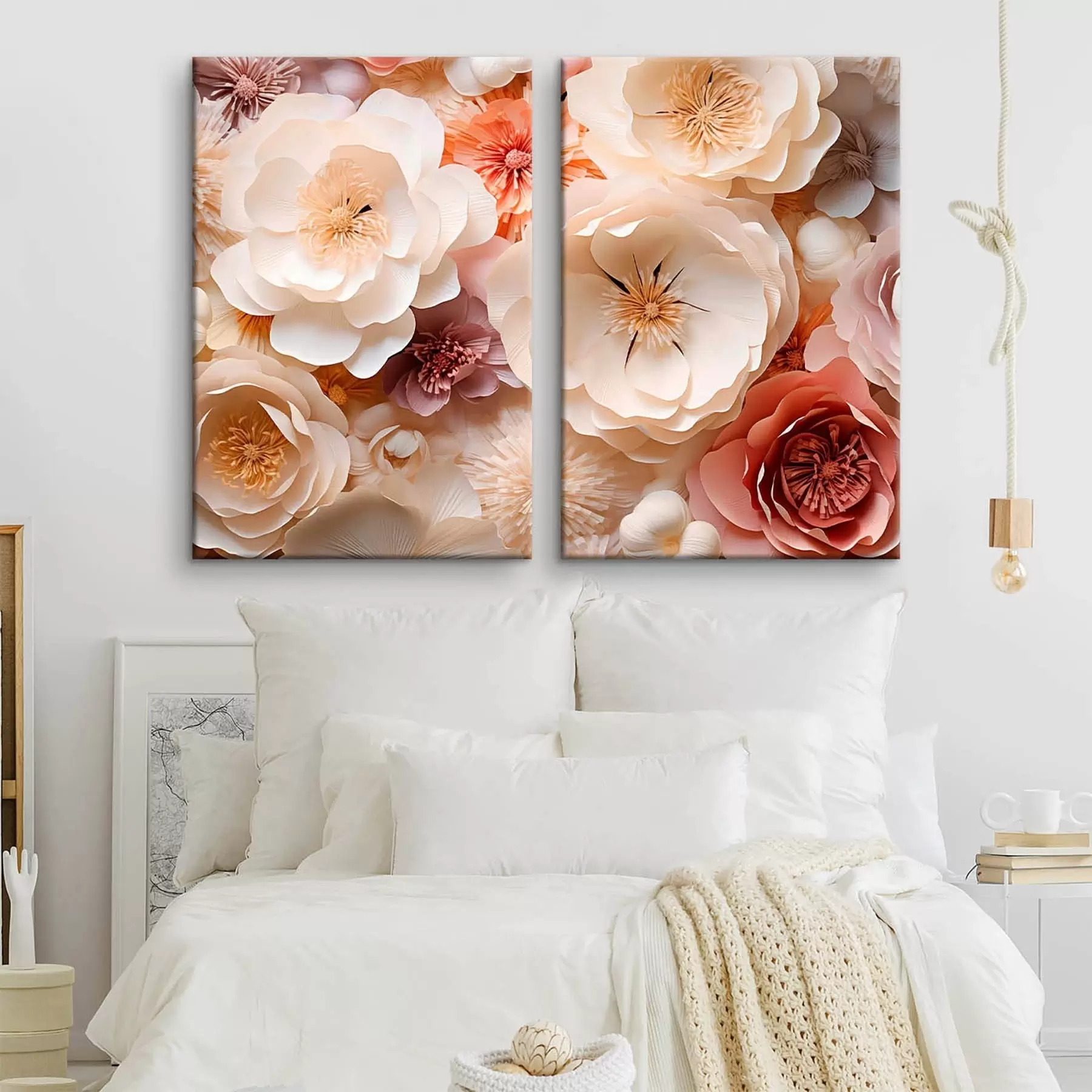 murales de pared Rosas volumétricas de primera calidad m30602