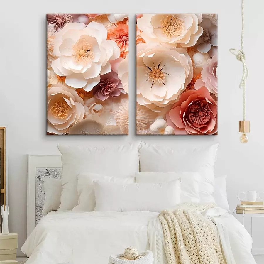 murales de pared Rosas volumétricas de primera calidad m30602