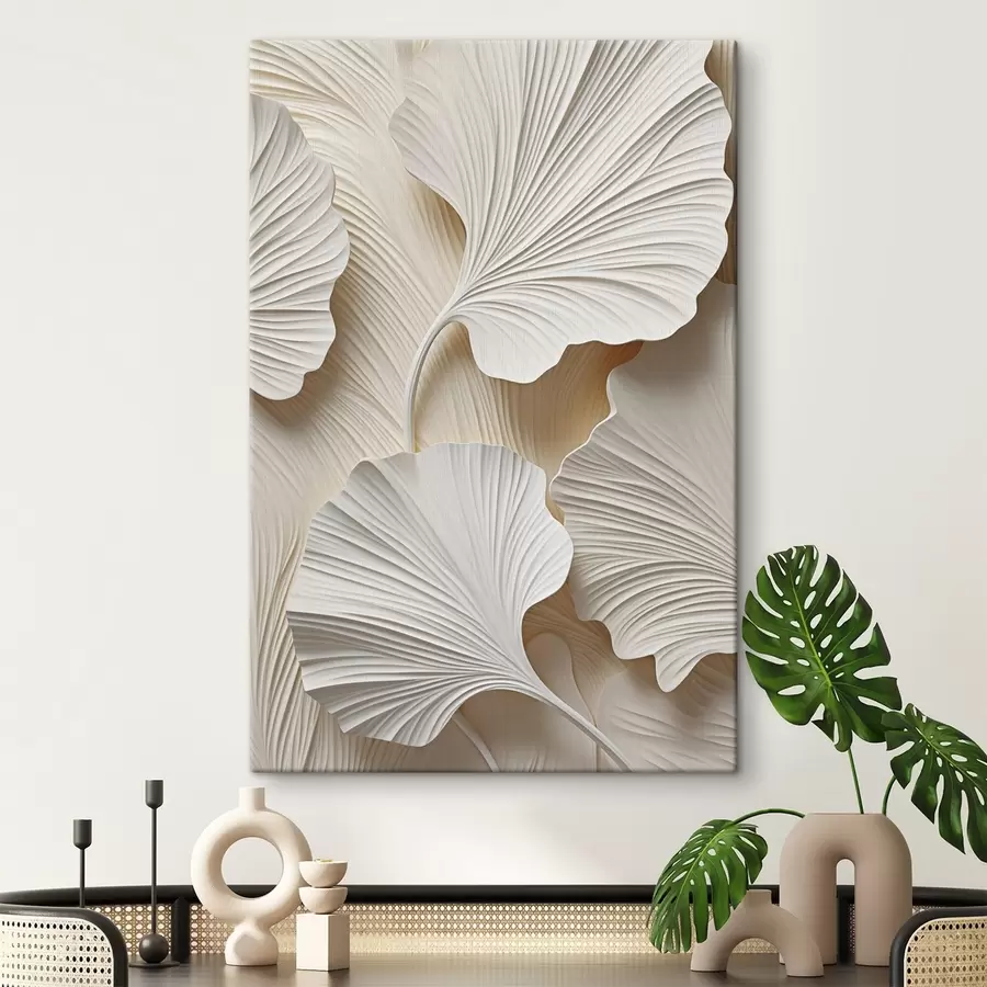 murales de pared Motivo floral abstracto, ilustración plana s49754