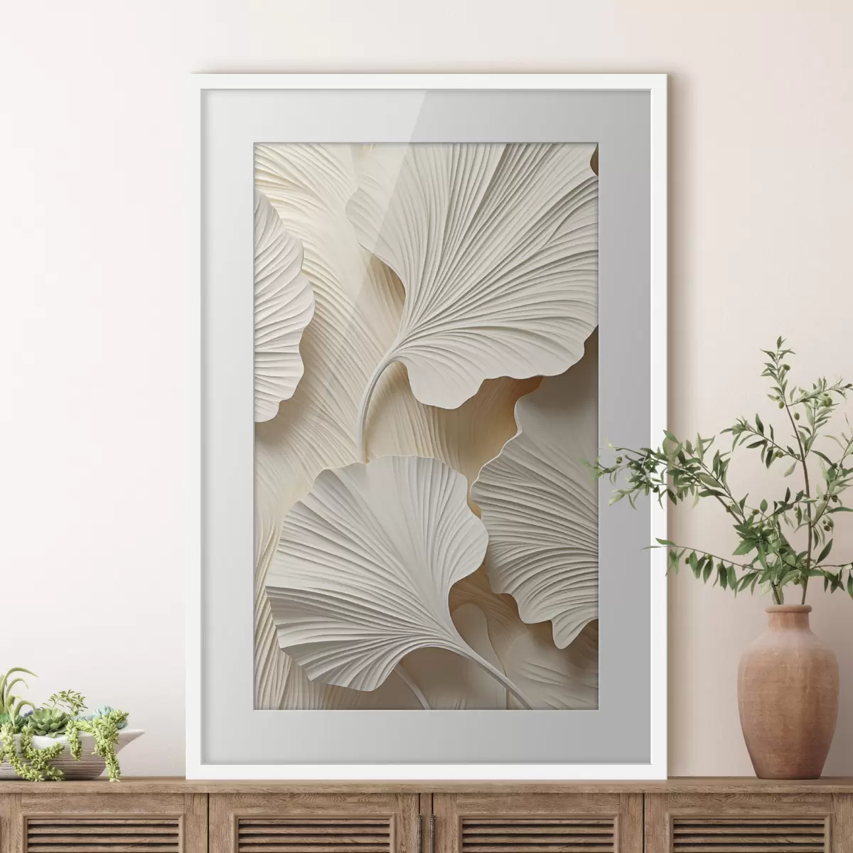Poster Motivo floral abstracto, ilustración plana f49754