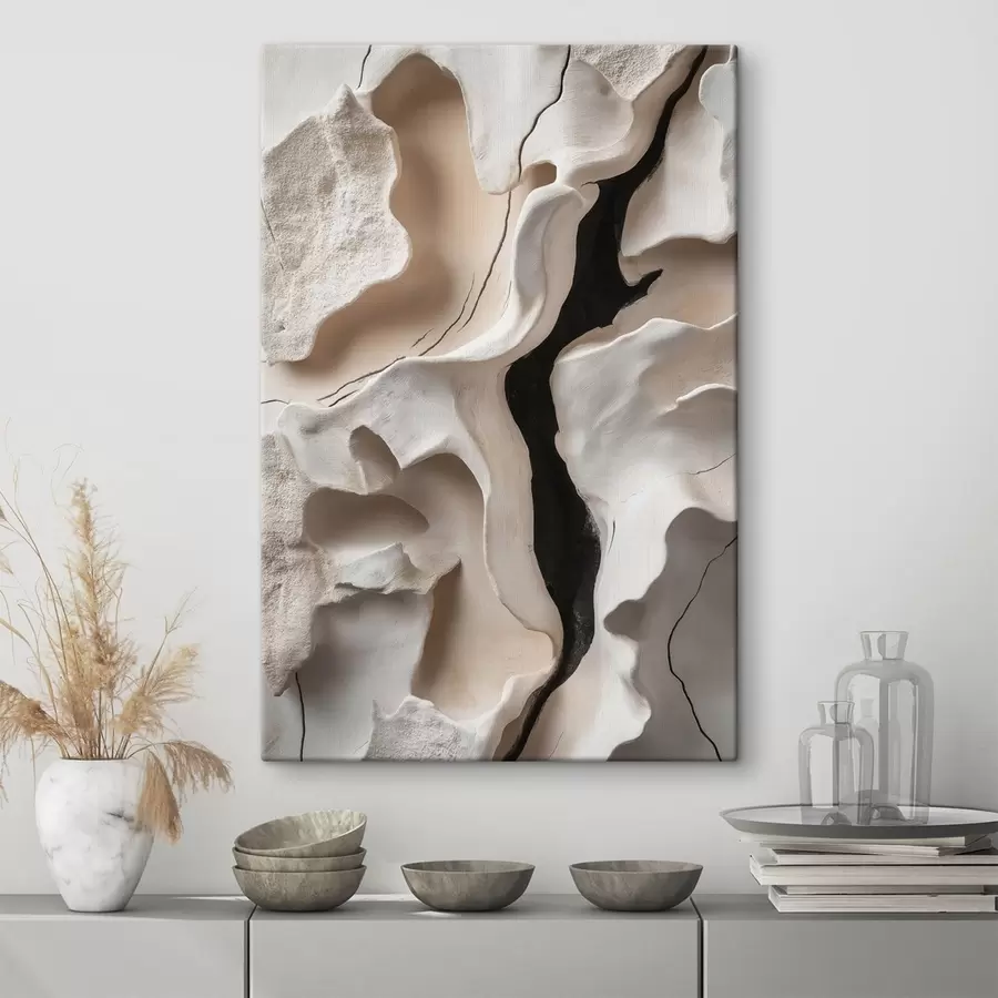 murales de pared Relieve abstracto con formas orgánicas ligeras s49687