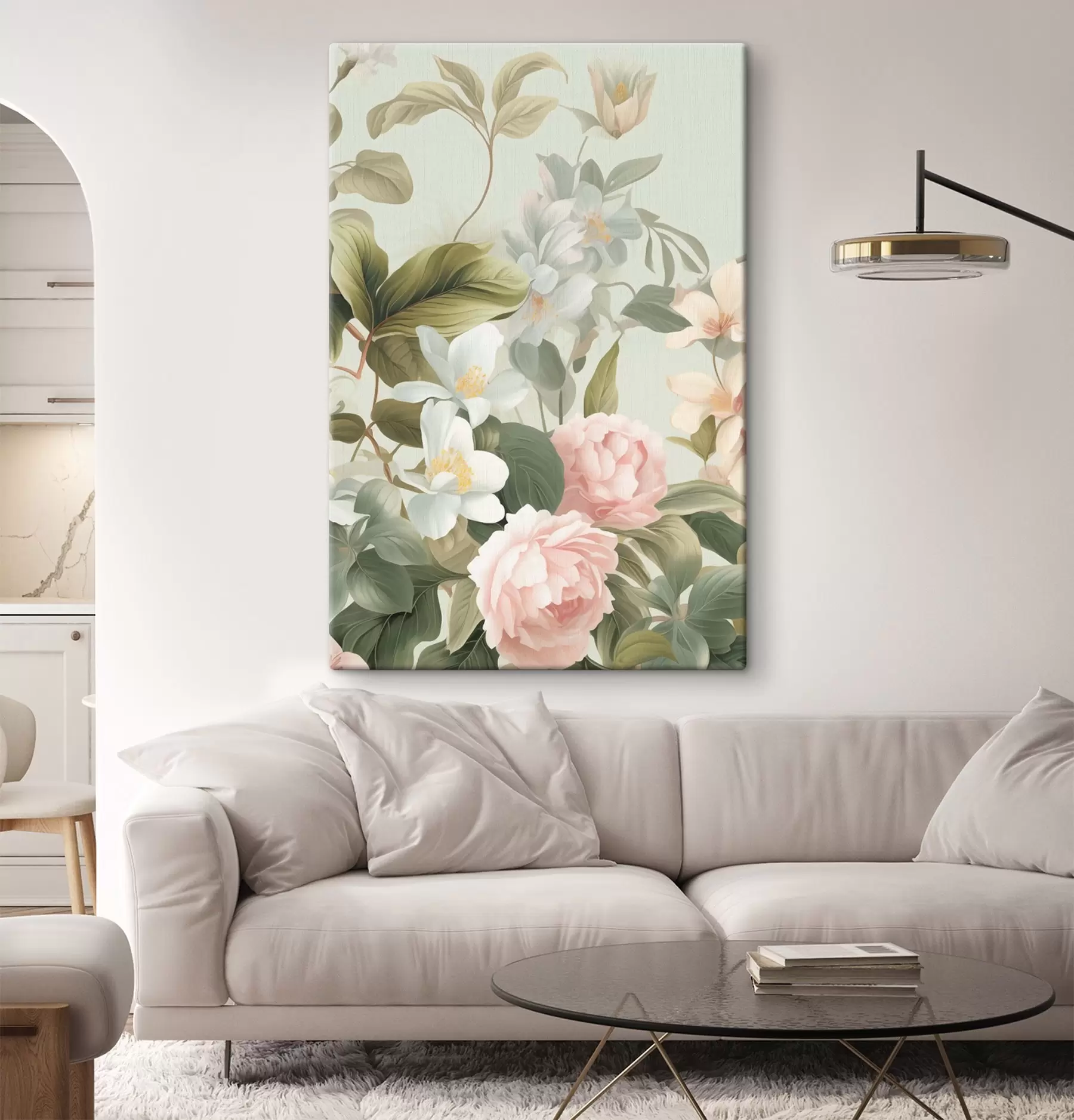 murales de pared Delicadas rosas de jardín s49732