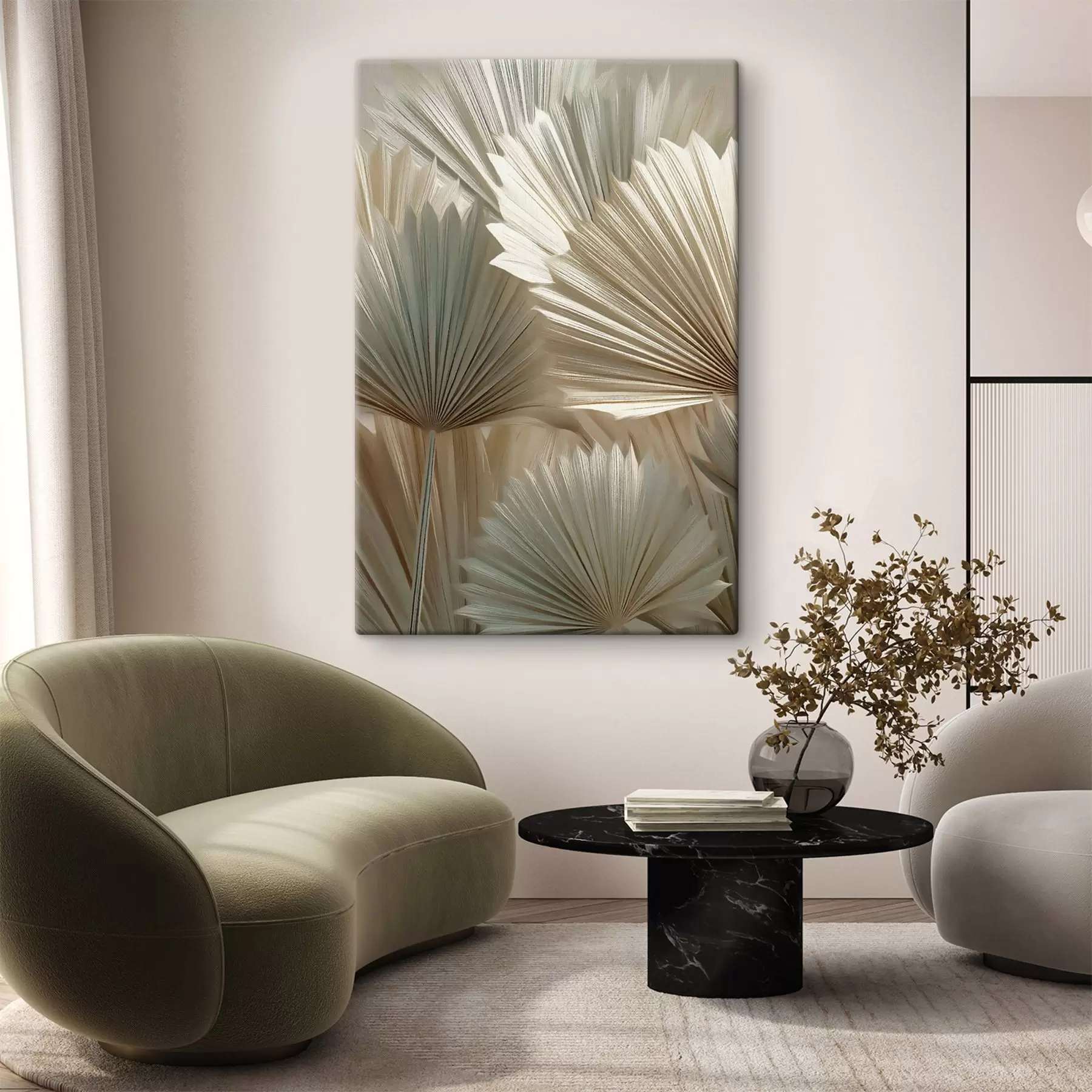 murales de pared Hojas de palmera s49736