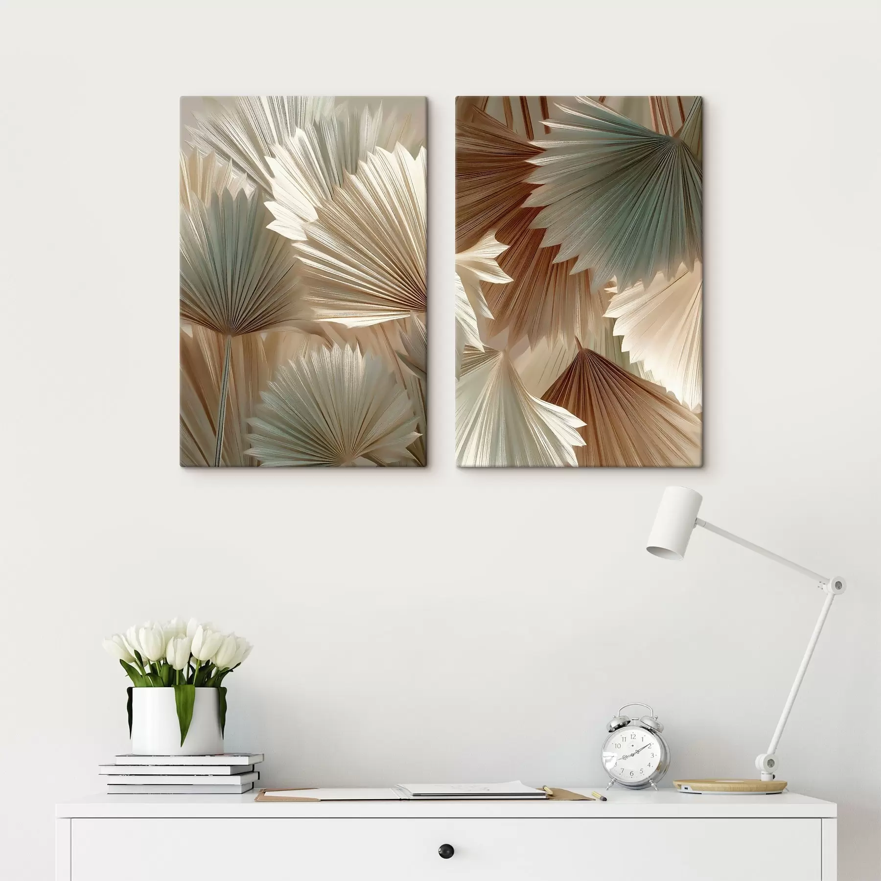 murales de pared Hojas de palmera tropical m30662