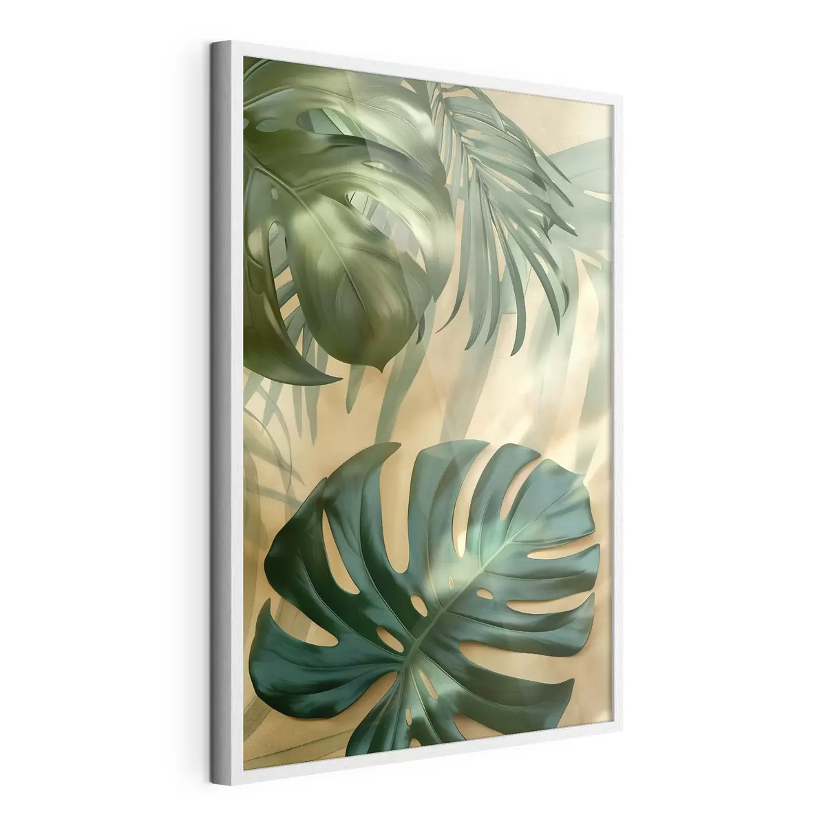 Poster Monstera y hojas tropicales f49552