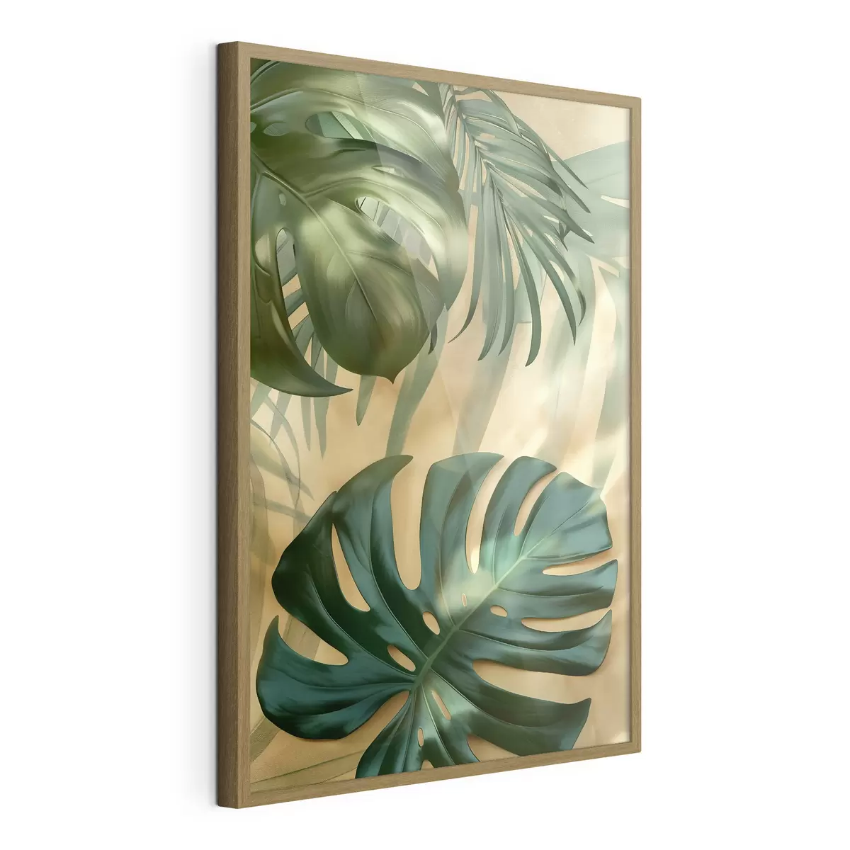 Poster Monstera y hojas tropicales f49552
