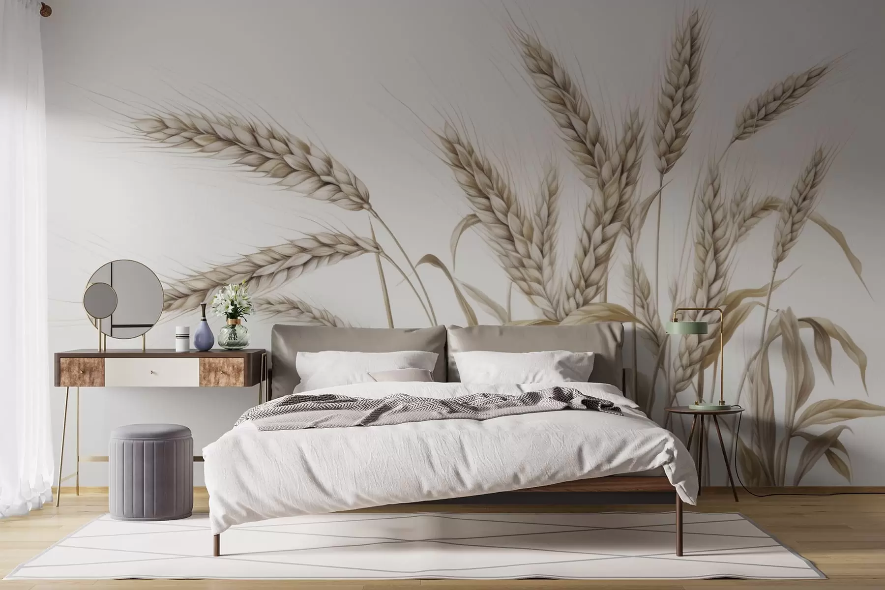 murales de pared Espiguillas delicadas w05714