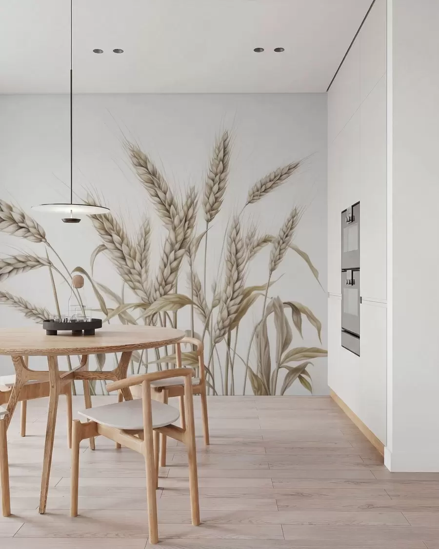 murales de pared Espiguillas delicadas w05714