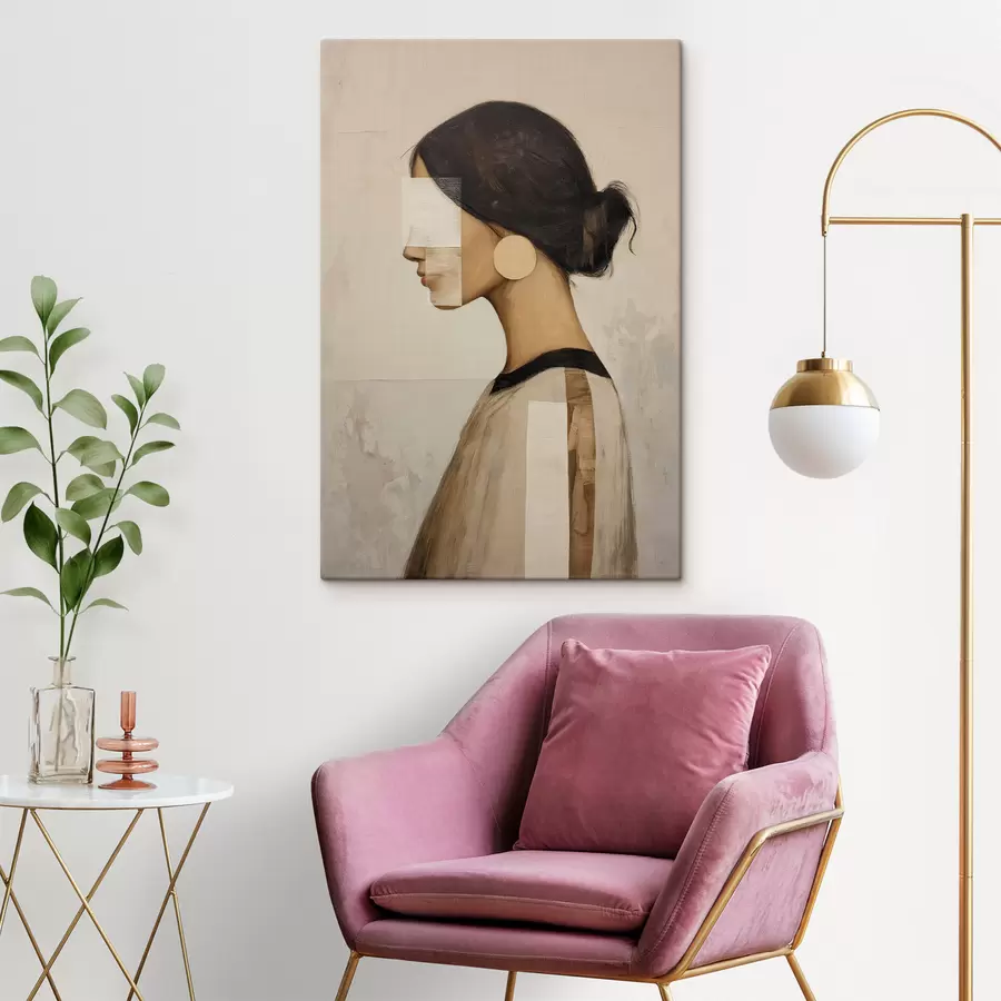murales de pared Perfil de una mujer s49828