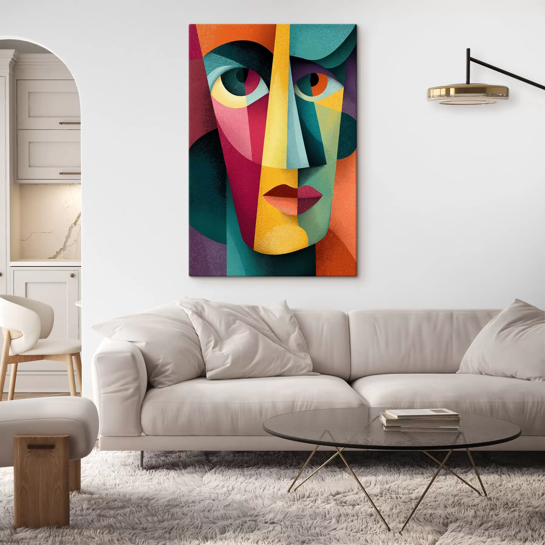 murales de pared Cara geométrica s49831