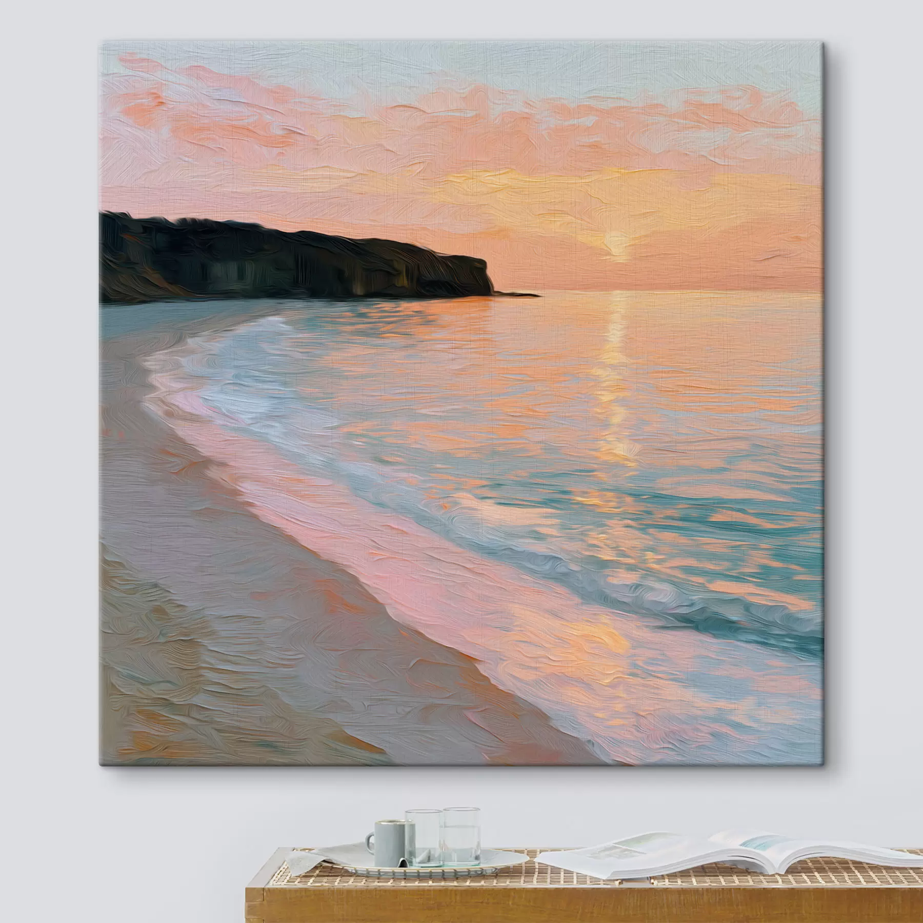 murales de pared Puesta de sol sobre el mar s49798