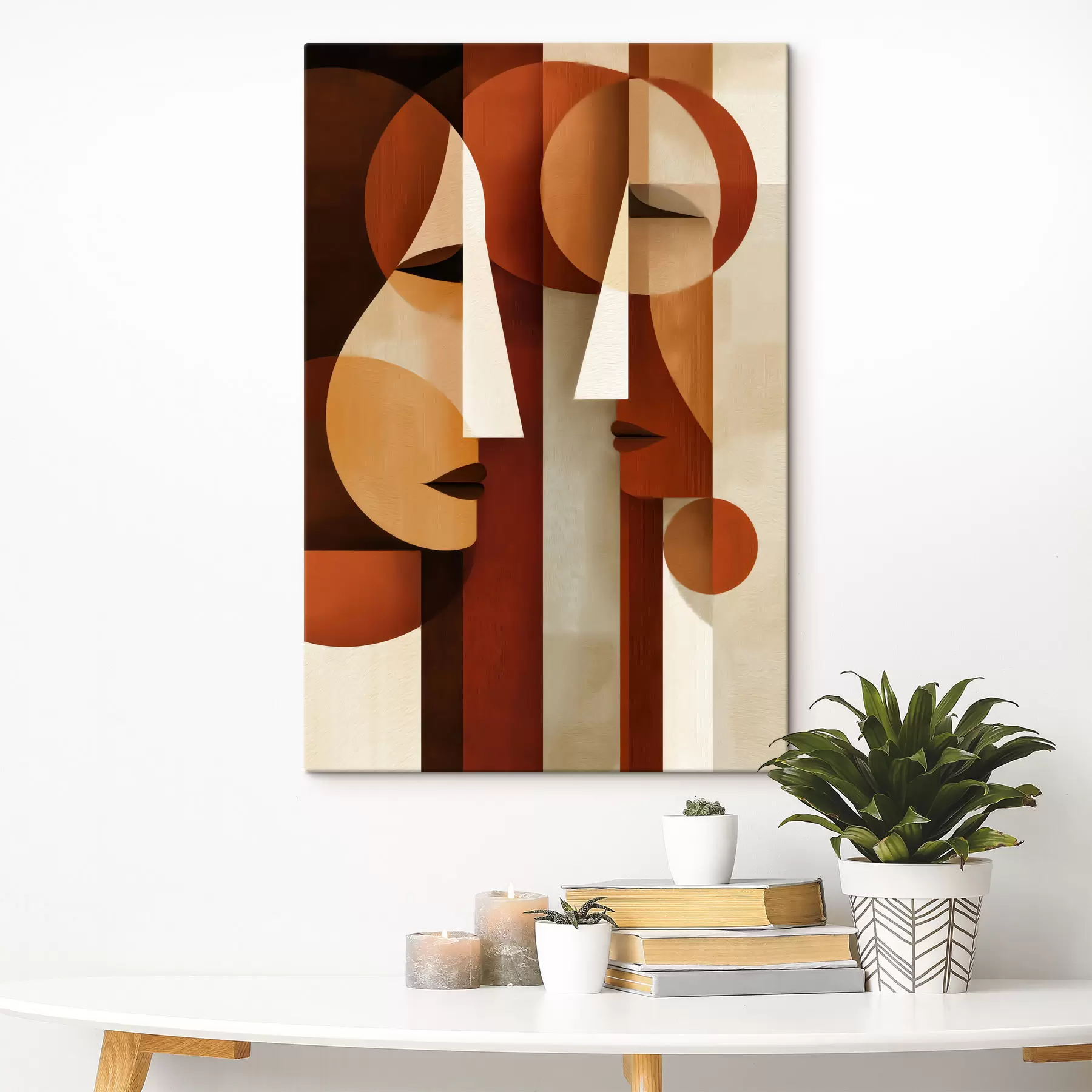 murales de pared Caras abstractas s49808