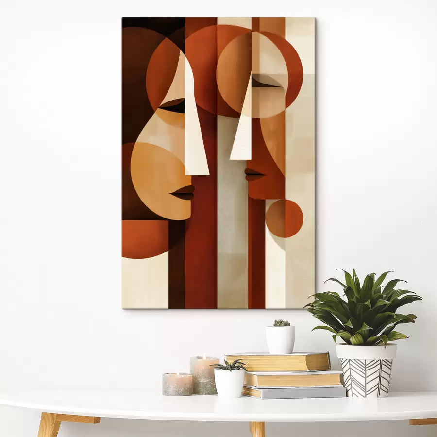 murales de pared Caras abstractas s49808